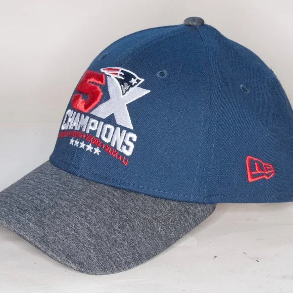 New England Patriots 5X Champions Stretch Fit Cap - Picture 6 of 8